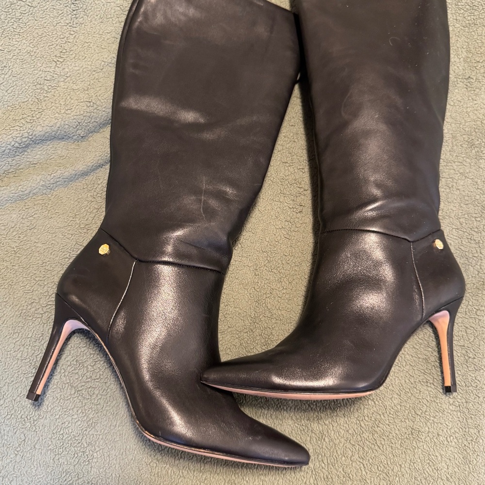 Gorgeous, black stiletto heels boots…